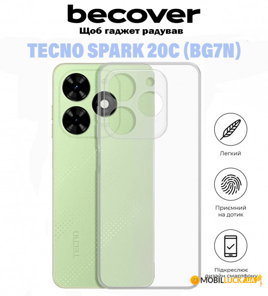   BeCover Tecno Spark 20C (BG7n) Transparancy (710910)