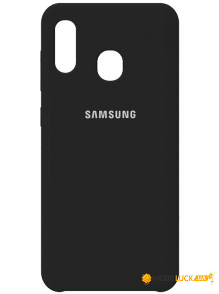 - Samsung Silicone Case Galaxy A20/A30 Black