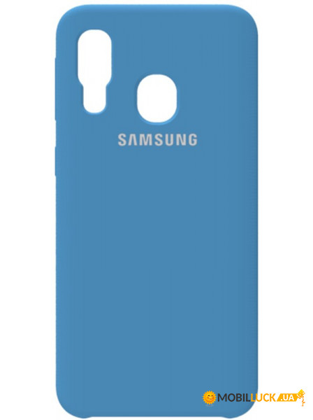 - Samsung Silicone Case Galaxy A40 Navy Blue