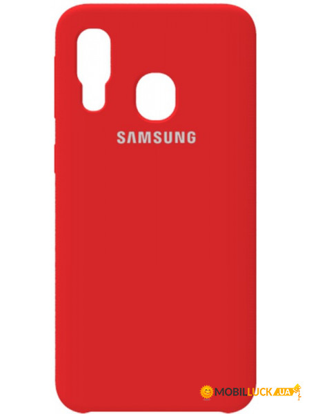 - Samsung Silicone Case Galaxy A40 Rose Red