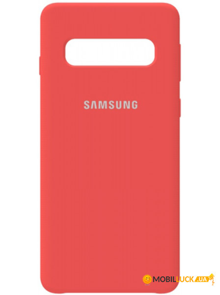 - Samsung Silicone Case Galaxy S10 Peach Pink