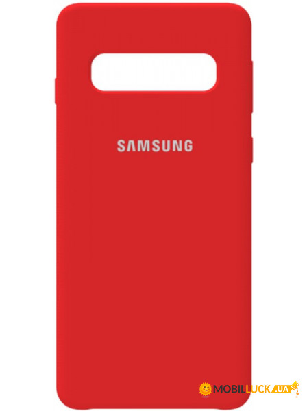 - Samsung Silicone Case Galaxy S10 Rose Red