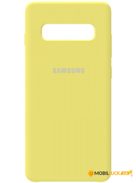 - Samsung Silicone Case Galaxy S10+ Lemon Yellow