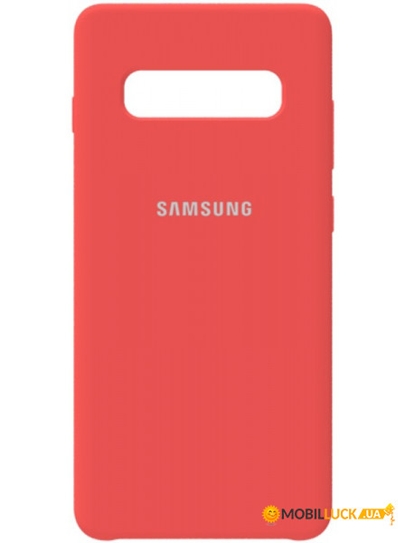 - Samsung Silicone Case Galaxy S10+ Peach Pink