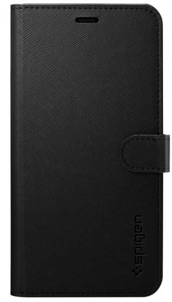   PU Spigen Wallet S  iPhone 11 Pro Max Saffiano Black (075CS27149)