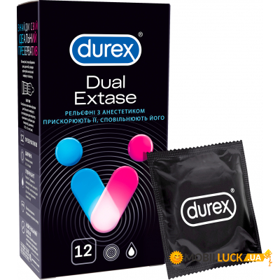  Durex Dual Extase 12  (5052197053432)