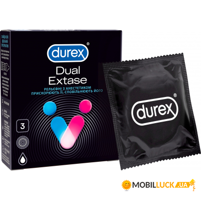  Durex Dual Extase 3  (5052197053401)