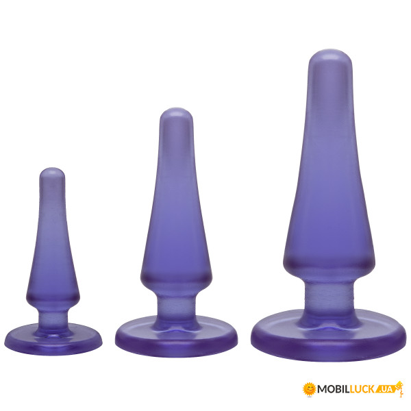    Doc Johnson Crystal Jellies Anal Initiation Kit - Purple