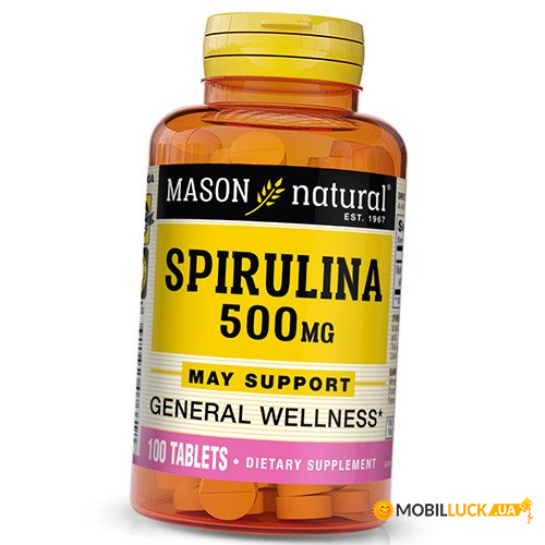  Mason Natural Spirulina 500 100 (71529012)