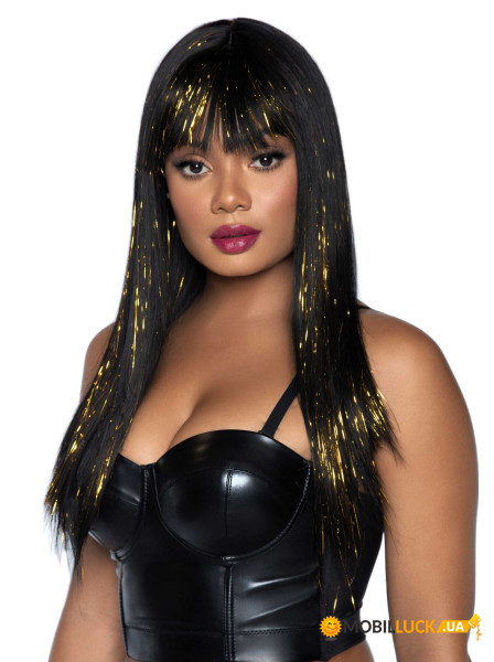      Leg Avenue Long bang wig with tinsel, 60 