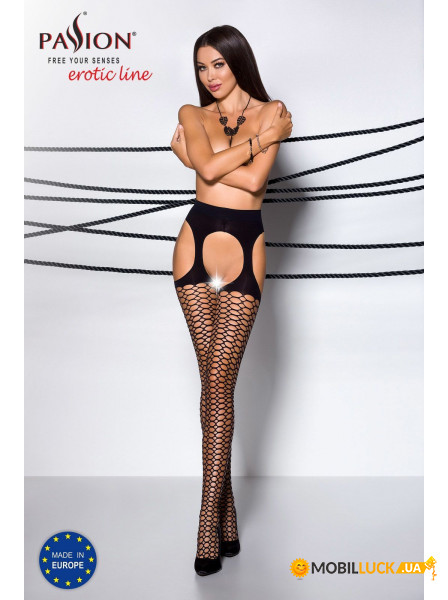   TIOPEN 004 nero 1/2 (fishnet 40 den) - Passion,     (PS24506)