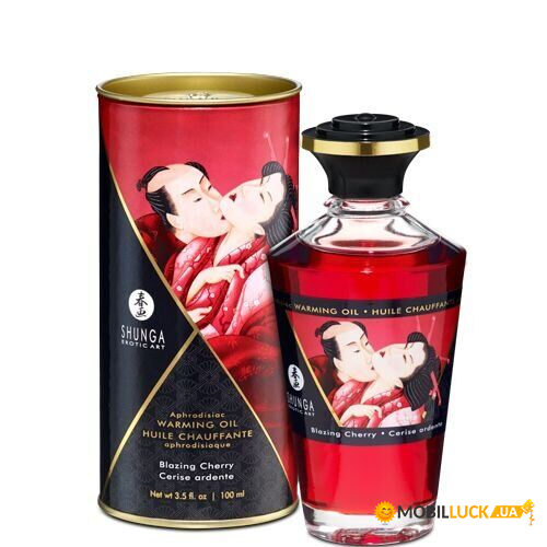   Shunga APHRODISIAC WARMING OIL - Blazing Cherry (100 )