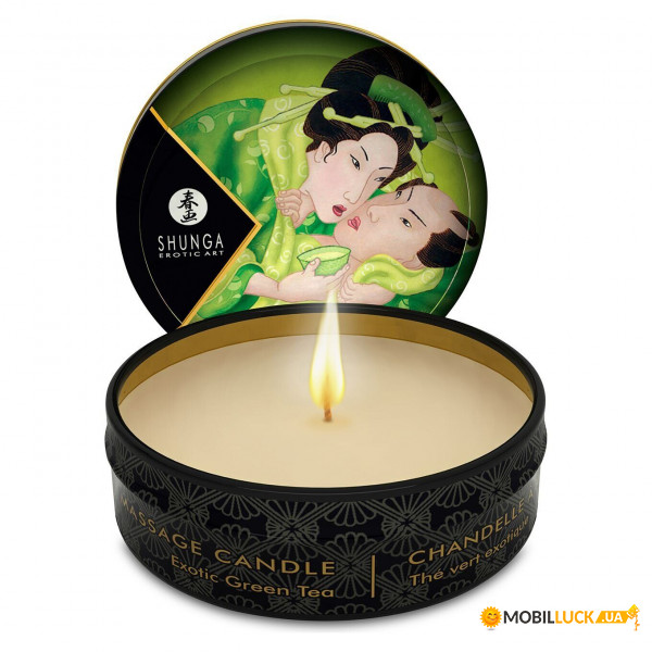   Shunga MINI MASSAGE CANDLE - Exotic Green Tea (30 )