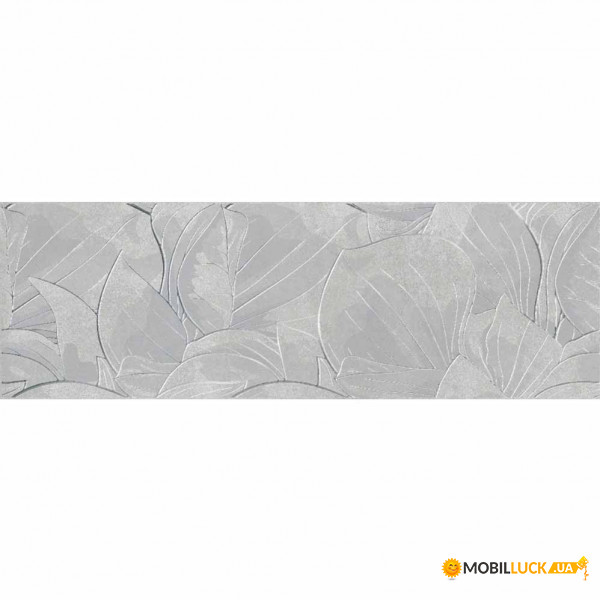  Opoczno Flower Cemento Light Grey Inserto