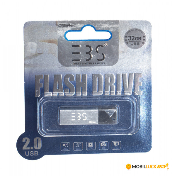 - Usb flash drive 3bs 32gb 2.0 silver (3bs32gb2sr)