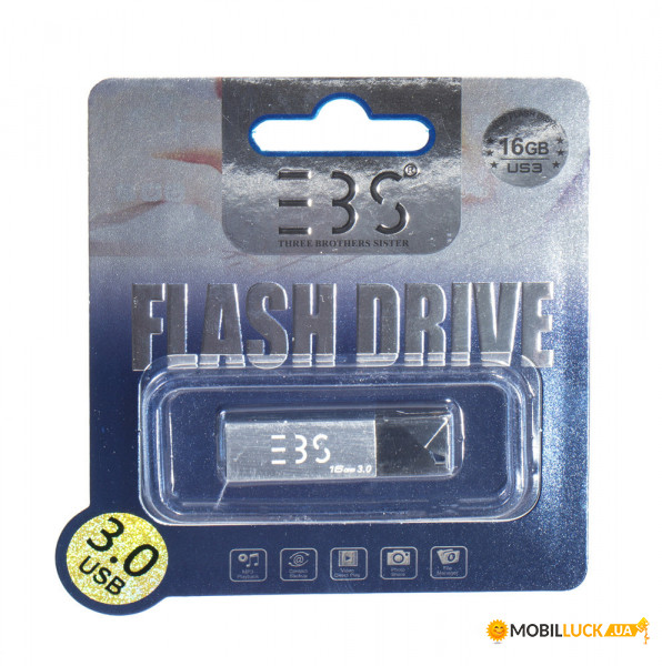 - Usb flash drive 3bs 16gb 3.0 silver (3bs16gb3sr)