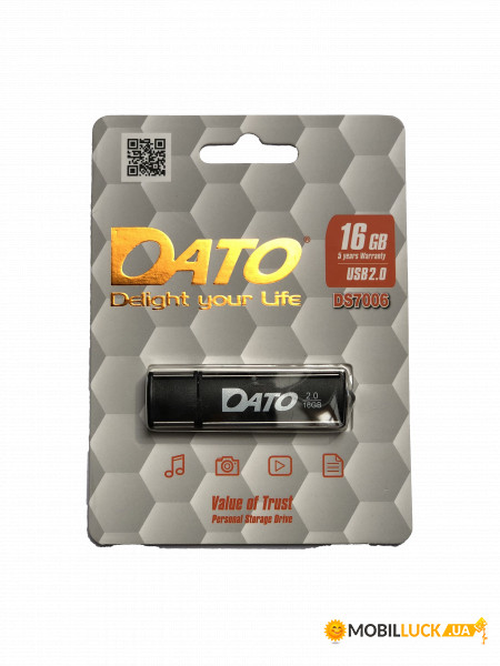 - Dato USB2.0 DS7006 16GB Black (DS7006B-16G)