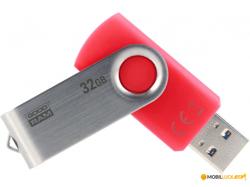 USB Flash Goodram UTS3 Twister USB 3.0 32Gb Red #I/S