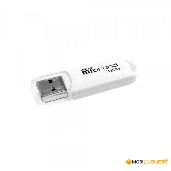 - Mibrand Marten USB 3.2 Gen 1 (USB 3.0) 128GB White (MI3.2/MA128P10W)