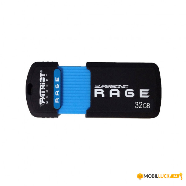 - Patriot USB3.1 Gen.1 Supersonic Raget XT 32GB Black-Blue (PEF32GSRUSB)