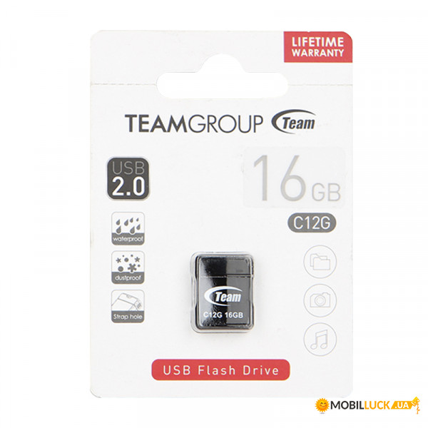 - 16 Gb Team C12G Black 