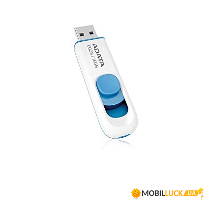 - A-Data USB2.0 C008 16GB White-Blue (AC008-16G-RWE)