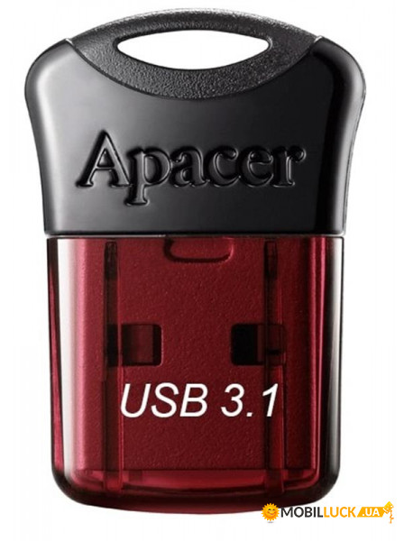 - USB 3.1 16GB Apacer AH157 Black/Red (AP16GAH157R-1)