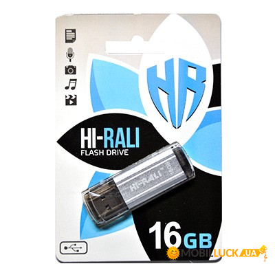  USB 16GB Hi-Rali Stark Series Silver (HI-16GBSTSL)