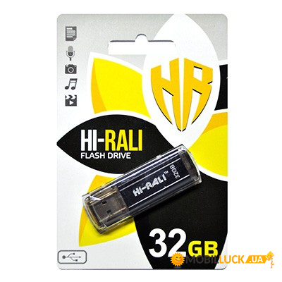  USB 32GB Hi-Rali Stark Series Black (HI-32GBSTBK)