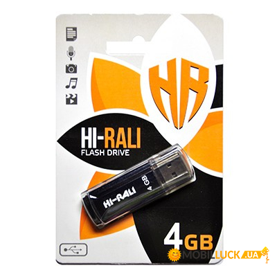  USB 4GB Hi-Rali Stark Series Black (HI-4GBSTBK)