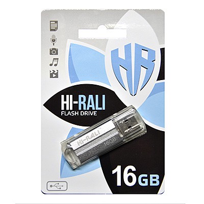  USB 2.0 16GB Hi-Rali Corsair Series Silver (HI-16GBCORSL)