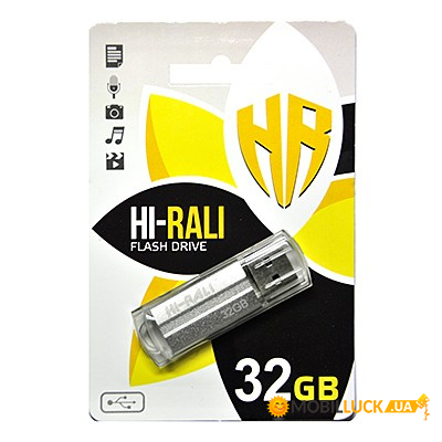  USB 2.0 32GB Hi-Rali Corsair Series Silver (HI-32GBCORSL)