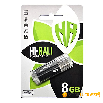  USB 2.0 8GB Hi-Rali Corsair Series Black (HI-8GBCORBK)