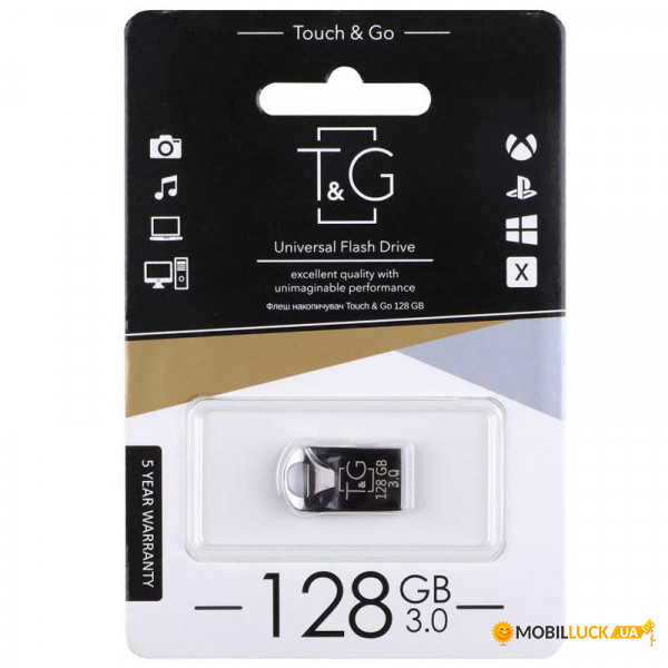 - USB 3.0 Flash Drive T&G 106 Metal Series 128GB 