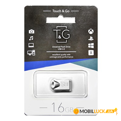  USB 16GB T&G 106 Metal Series Silver (TG106-16G)