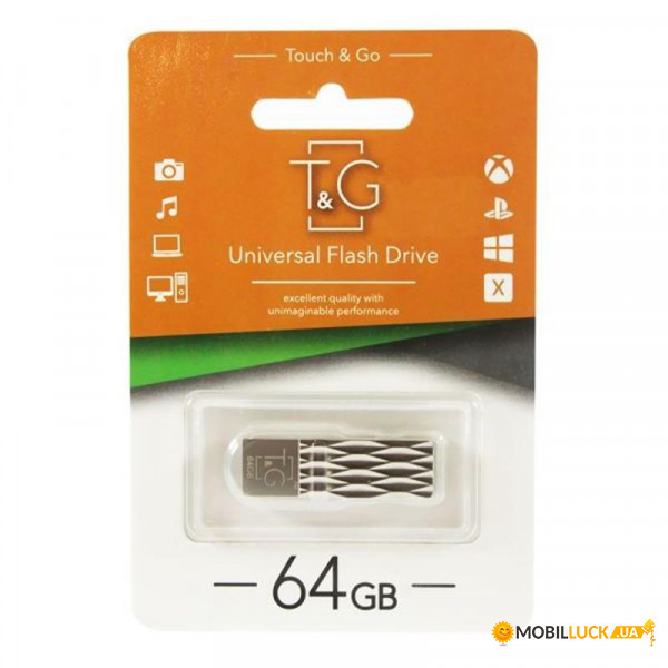 - 64GB T&G 103 Metal Series Silver (TG103-64G)