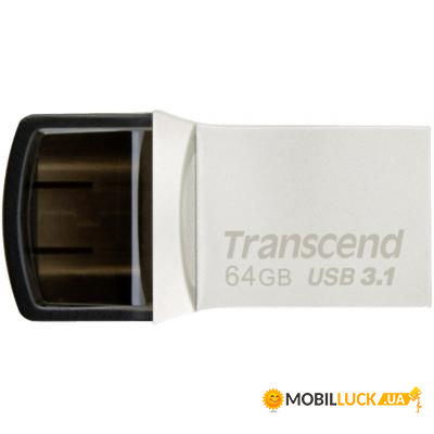  USB 3.1 64GB Type-C Transcend JetFlash 890S Silver (TS64GJF890S)