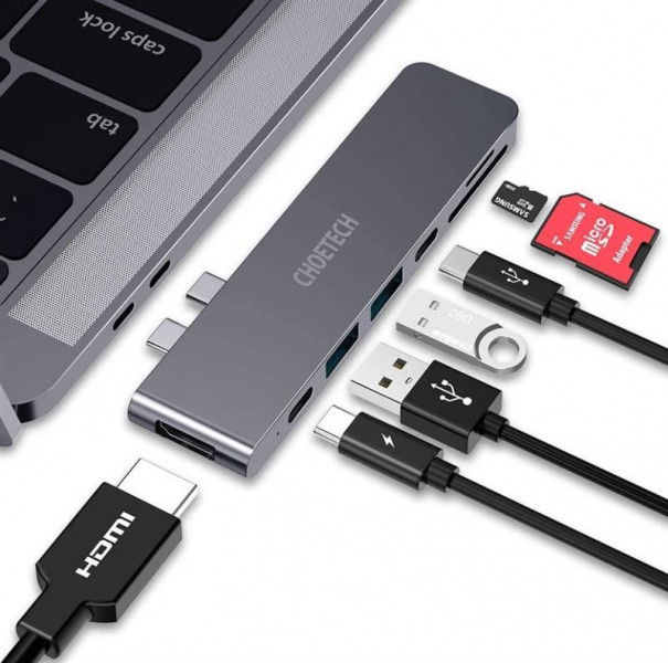  Choetech HUB-M14 7 in 1 USB-C Multiport Adapter