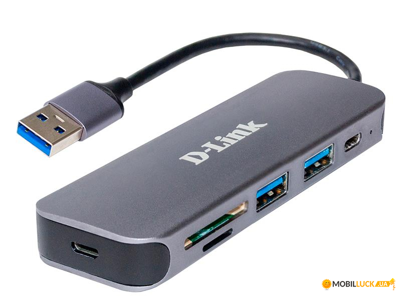 USB- D-Link USB-Type-C 2USB 3.0 SD microSD DUB-1325 