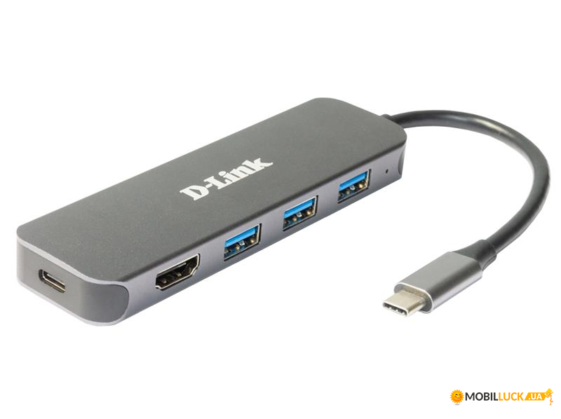 USB- D-Link DUB-2325 3xUSB3.0, 1xUSB-C, 1xHDMI, USB-C (DUB-2333)