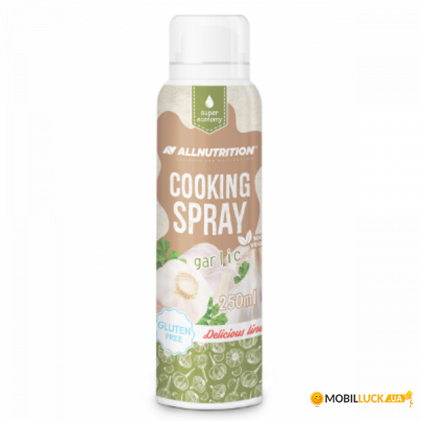   AllNutrition Cooking Spray - 250ml Garlic Oil