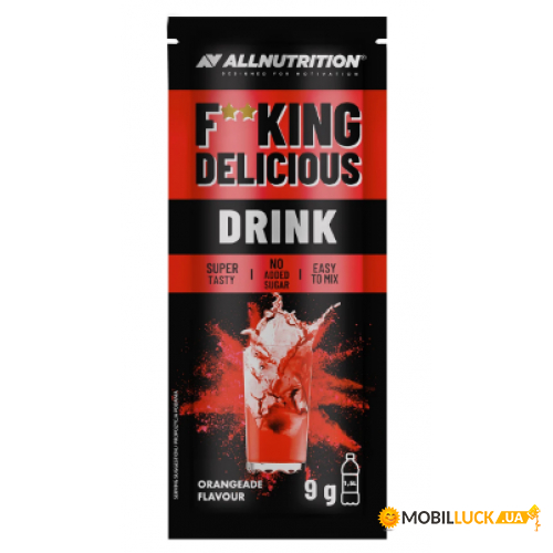   AllNutrition Fitking Delicious Drink - 9g Orangeade