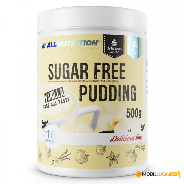   AllNutrition Sugar Free Pudding - 500g Vanilla