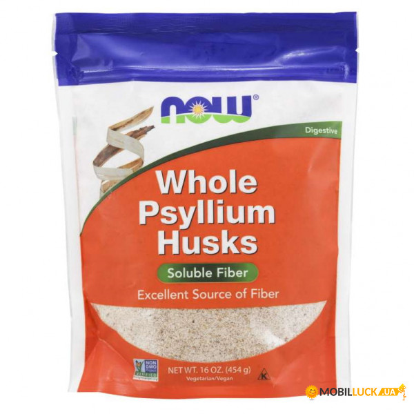   Now Foods Whole Psyllium Husks 454  