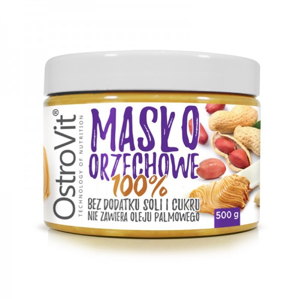   OstroVit 100% Peanut Butter - 500g 100-33-8614501-20