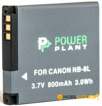  PowerPlant Canon NB-8L 800mAh