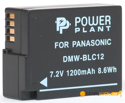  PowerPlant Panasonic DMW-BLC12, DMW-GH2 1200mAh