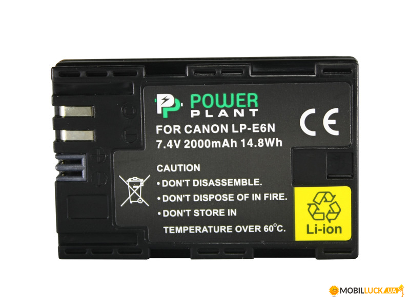  PowerPlant Canon LP-E6N 2000mAh