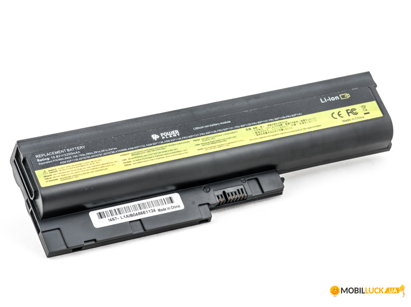  PowerPlant   IBM/LENOVO ThinkPad R60 (92P1139, IB T60 3S2P) 10.8V 5200mAh