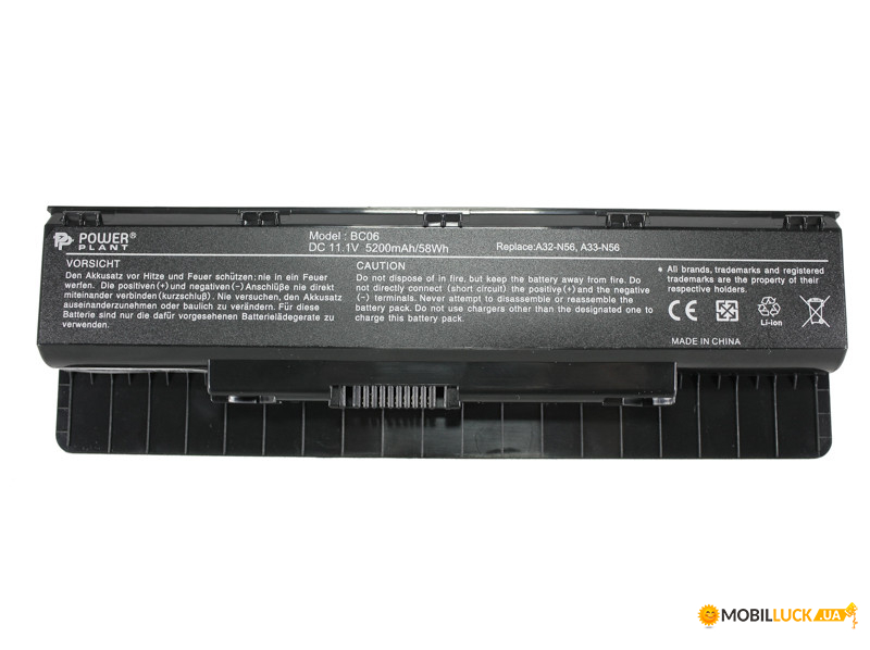  PowerPlant   ASUS N46 (A32-N56) 11.1V 5200mAh